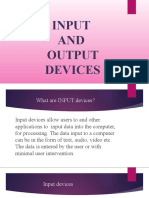 Input AND Output Devices: By: Shuchi Bhatia BBA (B&I) 2 Shift
