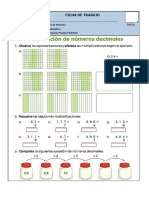 Multiplicación de Decimales (Ficha)