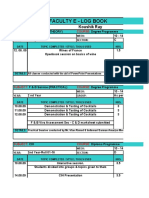 Faculty E - Log Book: Koushik Ray