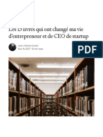 Les 15 livres qui ont changé ma vie d’entrepreneur et de CEO de startup _ by Jean-Charles Kurdali _ Essentiel _ Medium