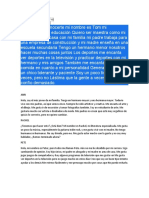 Es un placer conocerte mi nombre es Tom mi especialidad es educación Quiero ser maestra como mi madre Vivo en casa con mi familia mi padre trabaja para una empresa de construcción y mi madre enseña en una escuela secundari