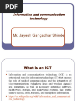 Mr. Jayesh Gangadhar Shinde: Information and Communication Technology