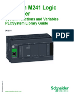 Modicon M241 Logic Controller: System Functions and Variables Plcsystem Library Guide