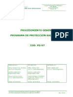 Programa de Protección Radiológica 2015