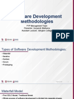Software Development Methodologies: FYP Management Team Presenter: Suryansh Mathema Assistant Lecturer, Islington College
