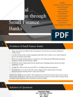 Financial Inclusion Through Small Finance Banks