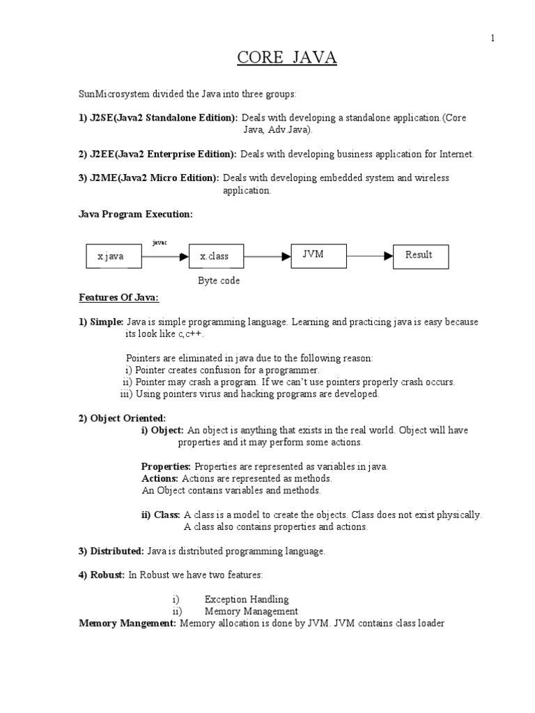 Core Java | PDF | Method (Computer Programming) | Constructor (Object ...