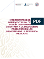 Herramientas para La Implementación de Una Policía de Proximidad Orientada A La Solución de Problemas en Los Municipios de La Republica Mexicana