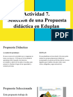 Actividad 7. Selección de Una Propuesta Didáctica en Eduplan