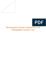 Measuring The Customer Satisfaction Level of Banglalink Customer Care