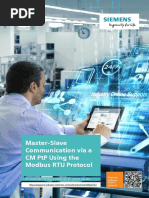 Master-Slave Communication Via A CM PTP Using The Modbus Rtu Protocol