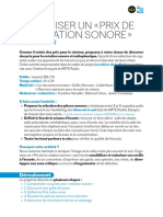 Prix Creation Sonore - Avance PDF