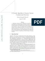 A Versatile Algorithm To Generate Various Combinatorial Structures