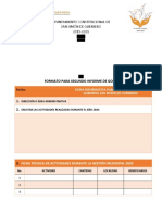 Formato para 2do Informe de Gobierno