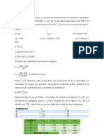 Cálculo del índice de capacidad de un proceso y recomendaciones de mejora