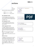 SQL Aggregate Functions