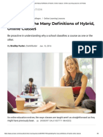 Negotiating The Many Definitions of Hybrid Online Classes Online Learning Lessons Us News