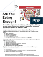 Fueling To Perform: Are You Eating Enough?