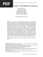 criminalidade Juvenil a vulnerabilidade dos adolescentes