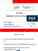 Google Apps in The Middle School Classroom