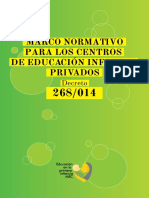 Marco Normativo para Los Centros de Educacion Infantil Privados Decreto 268-014 PDF