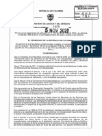 Decreto 1429 Del 5 de Noviembre de 2020