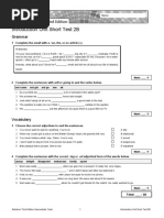 Introduction Unit Short Test 2B: Grammar