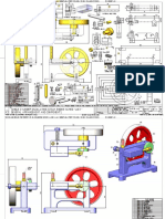 Single Cylinder Oscillating Steam Engine Named "Lucy" General Arrangement and Components A3