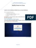 Lab E - Install Mysql Server On Linux Distribution