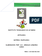 ANTOLOGIA DE LA MATERIA DE EDAFOLOGIA