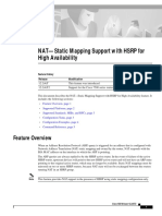 NAtatic Mapping Support With HSRP For High Availability