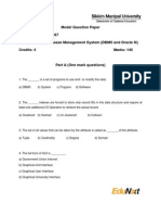 MC0067-Database Management System (DBMS and Oracle 9i)-Model Question Paper