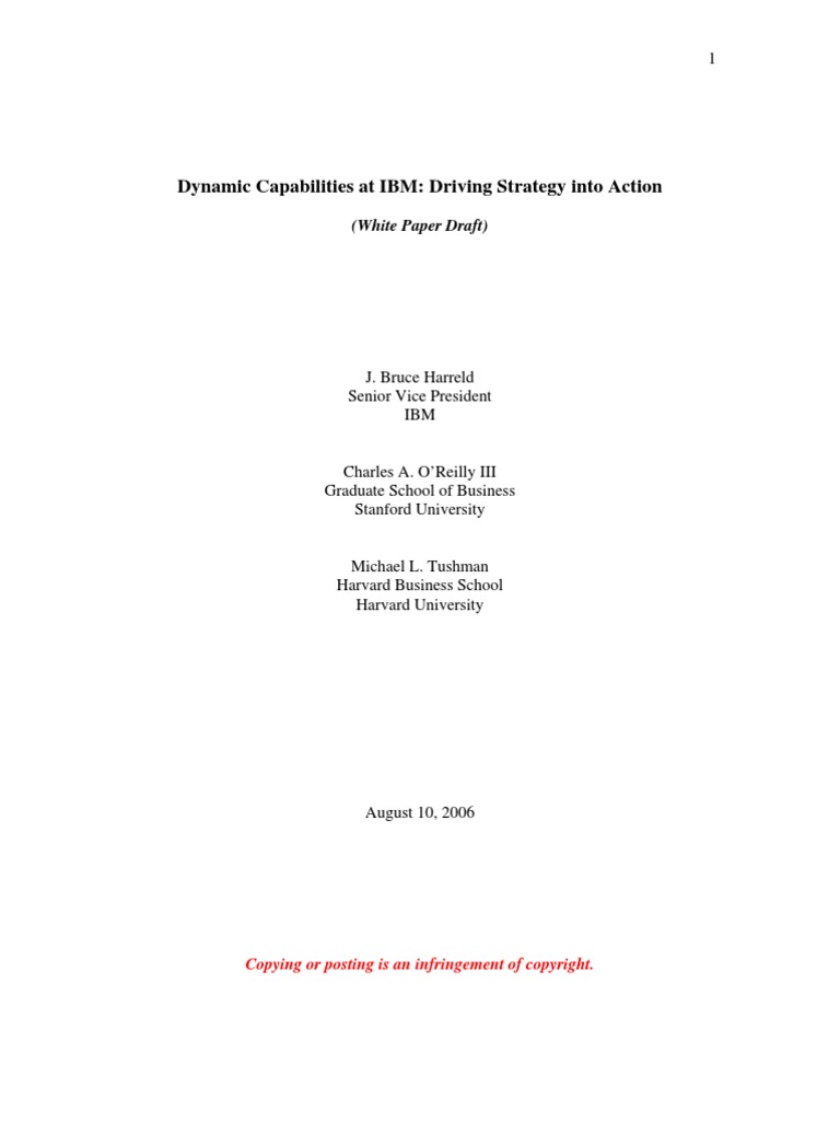 Dynamic Capabilities | PDF | Strategic Management | Competence (Human ...