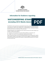 Watchkeeping Standards AMSA