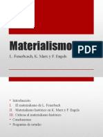 II. Materialismo (L. Feuerbcah, K. Marx y F. Engels)