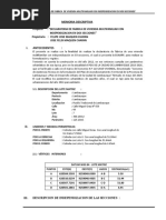 MEMORIA DE INDEPENDIZACION