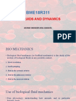 BME18R311: Biofluids and Dynamics