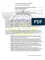 ACCT 1113 (Accounting For Business Combination) Lesson 1: Business Combination Part 1