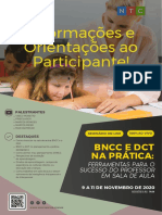BNCC E DCT NA PRÁTICA - Informações Aos Participantes