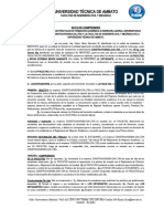 Acta de Compromiso Bryan Bedón