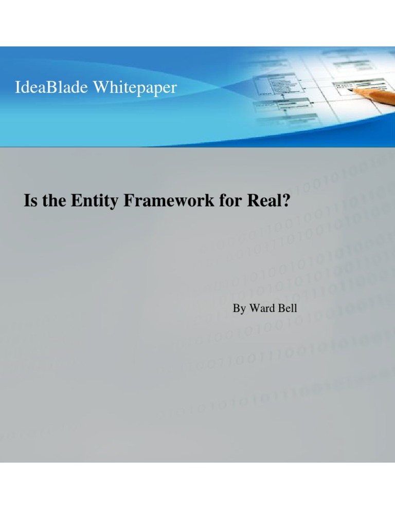 Entity Framework: Is It Worth Adopting? | PDF | Entity Framework ...