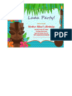 Luau Party!: Mother Mhai's Birthday