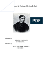 A Compilation of The Writings of Dr. Jose P. Rizal