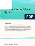 Different Water Meter Types