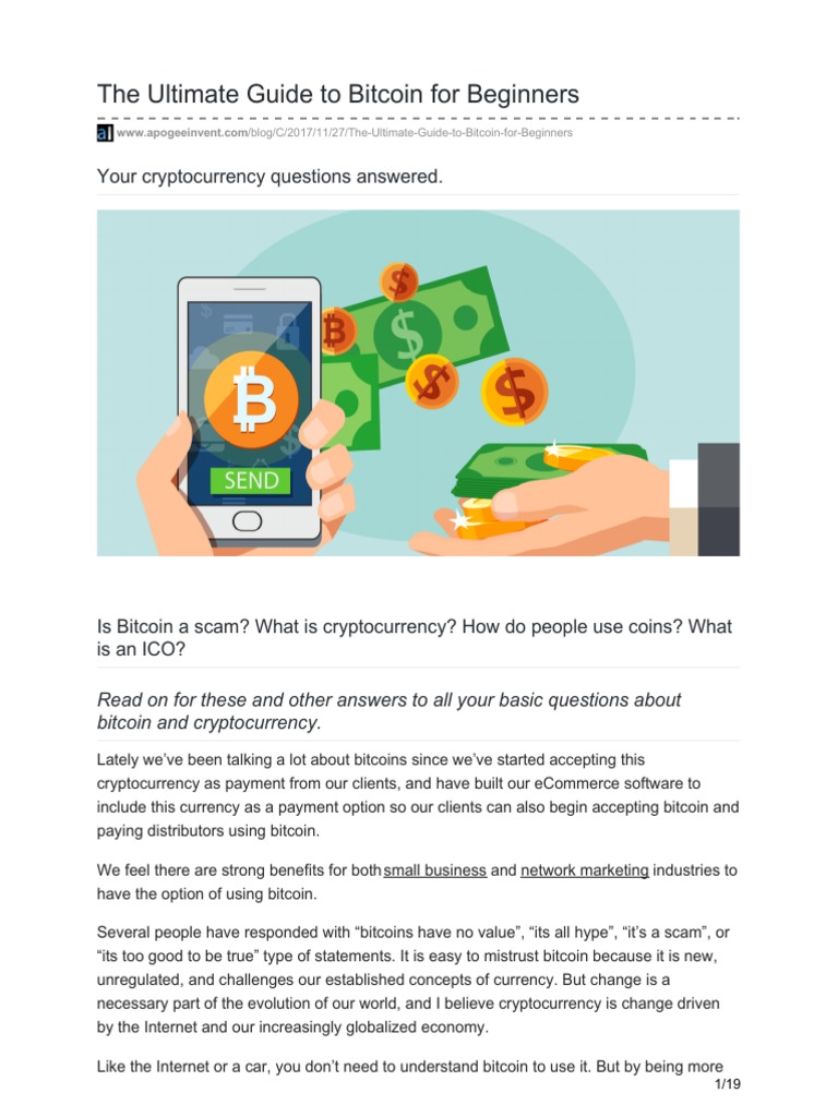 Beginner's Guide to Cryptocurrency | PDF | Cryptocurrency | Bitcoin