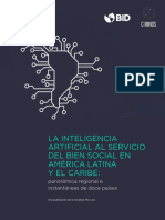 La Inteligencia Artificial Al Servicio Del Bien Social en America Latina y El Caribe Panorámica Regional e Instantáneas de Doce Paises