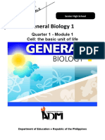 General Biology 1: Quarter 1 - Module 1 Cell: The Basic Unit of Life