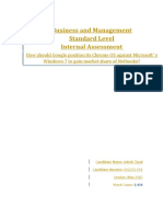 Business and Management Standard Level Internal Assessment