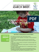 Reading Research Deaf Children