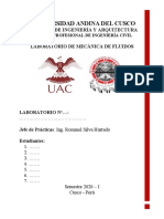 Plantilla de Informe - Mecánica de Fluidos 2020 - Ii